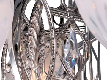 PANNON 7 - Handmade brass chandelier by Patinas Lighting - view 3